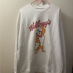 Chocolate Kellogs Tony The Tiger crewneck sweeter Large